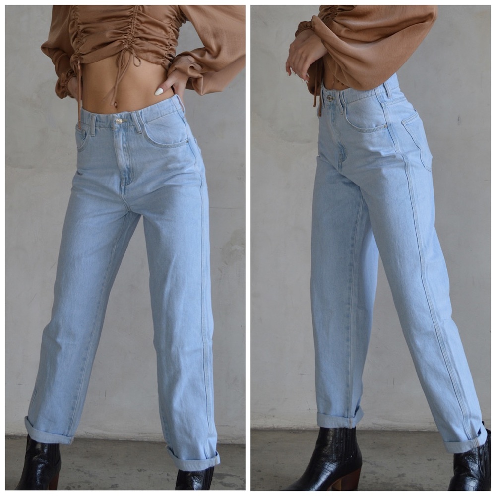 Not Your Mom Jean High Waisted Straight Leg